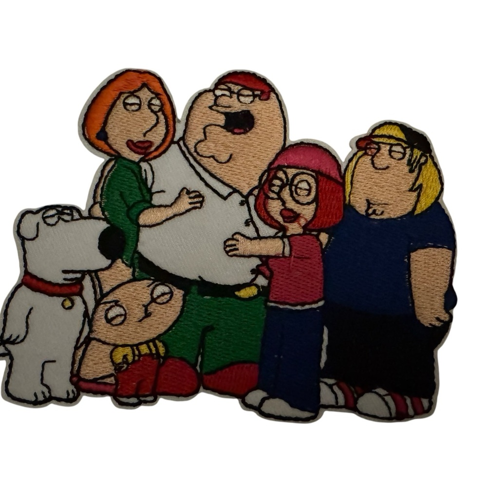 Family Guy Patch iron on style 4.5” nwt colorful & cheeky